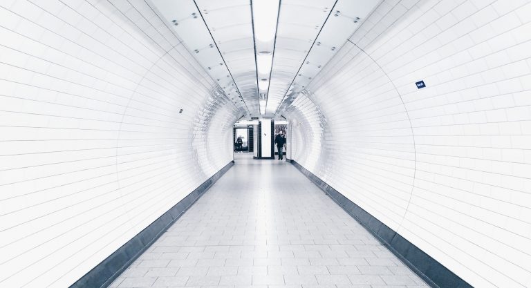 white-brick-tube-tunnel