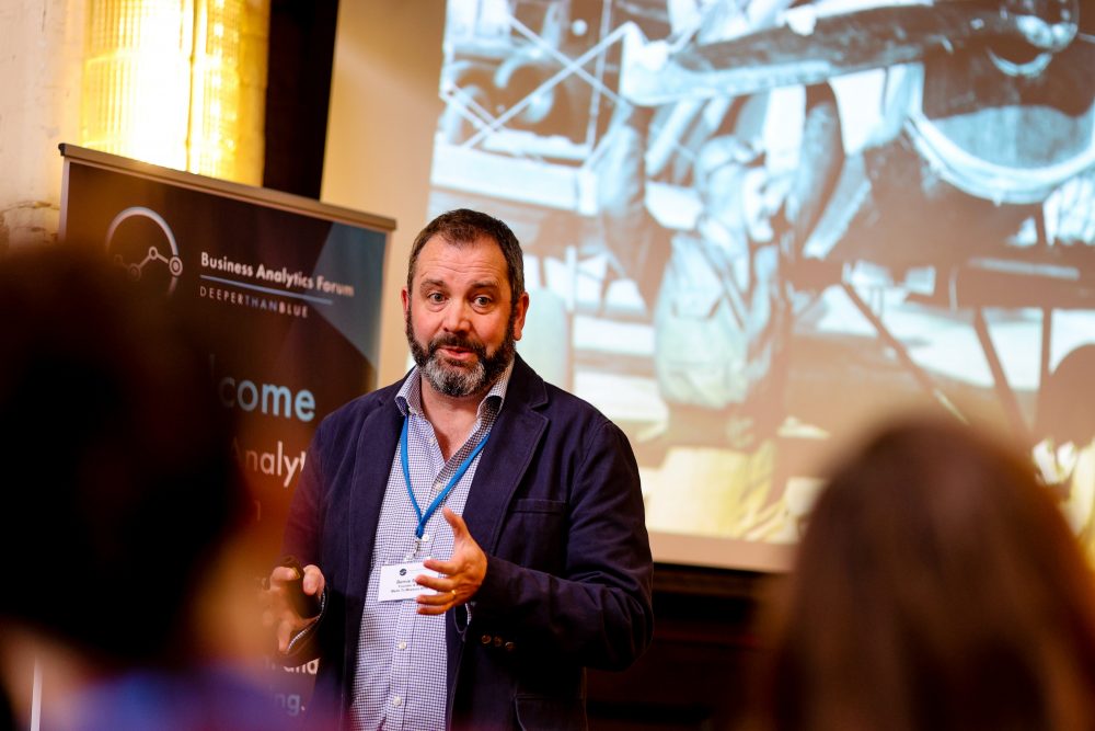 Bernie Smith presents at Business Analytics Forum