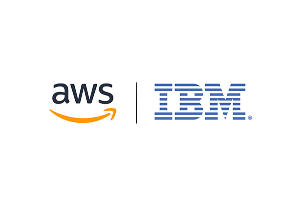 Amazon AWS and IBM logo