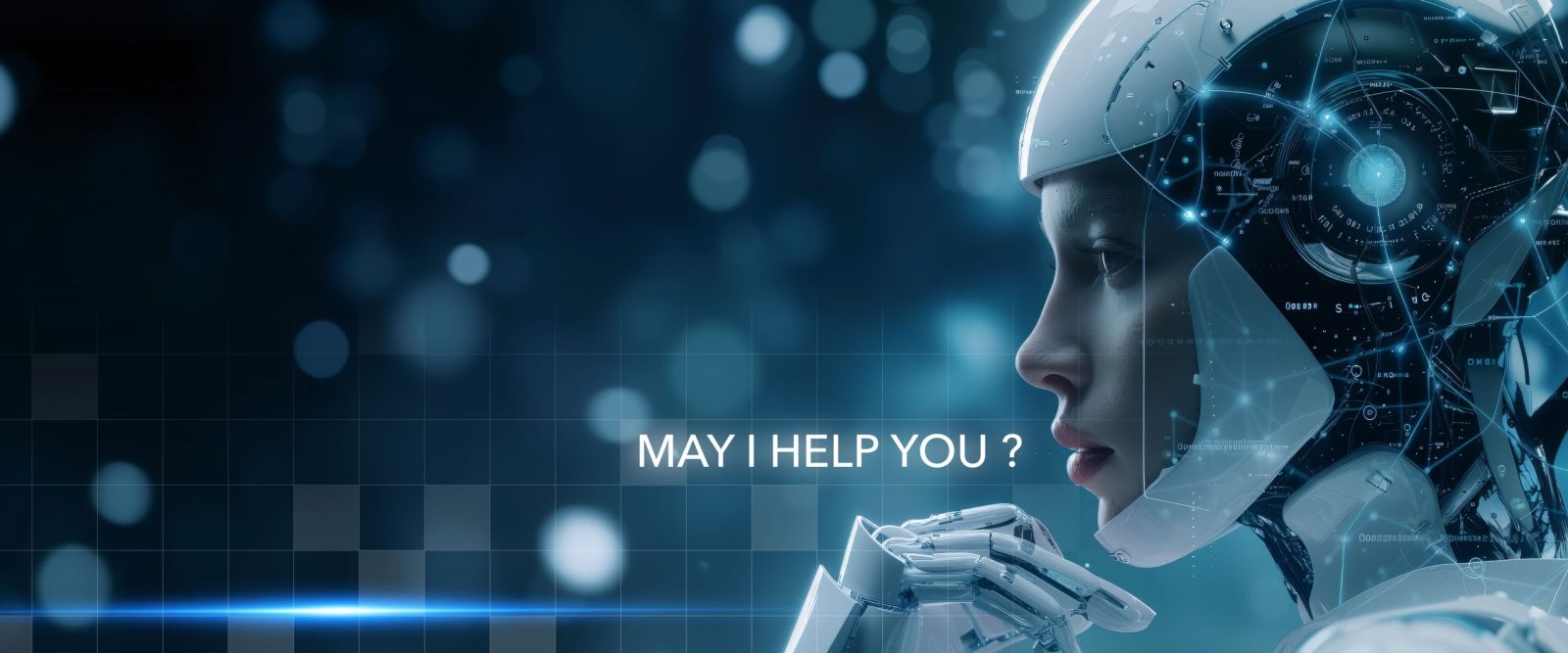 Computer generated image illustrating natural language chatbot.