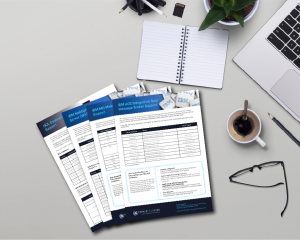 IBM WebSphere Application Server, IBM ACE, IBM MQ and HCL Commerce Software Support information leaflets on a desk
