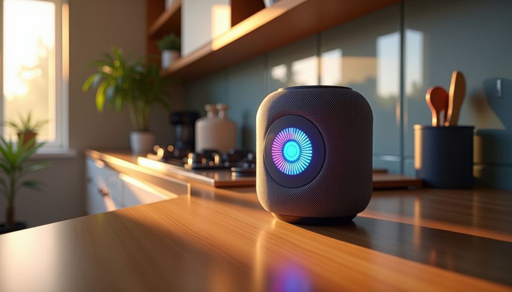 Smart Speaker With Voice Control Visualization
