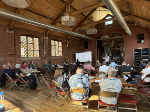 Mark Ketteman presenting at DeeperThanBlue's Agentic AI Event in Sheffield, 18 June 2025