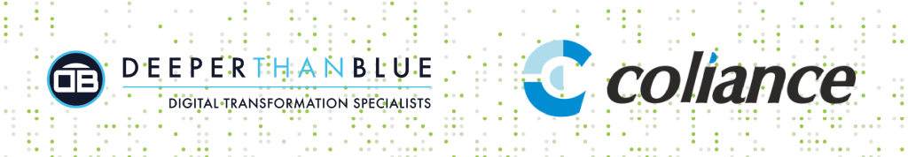 DeeperThanBlue x Coliance logo lock-up