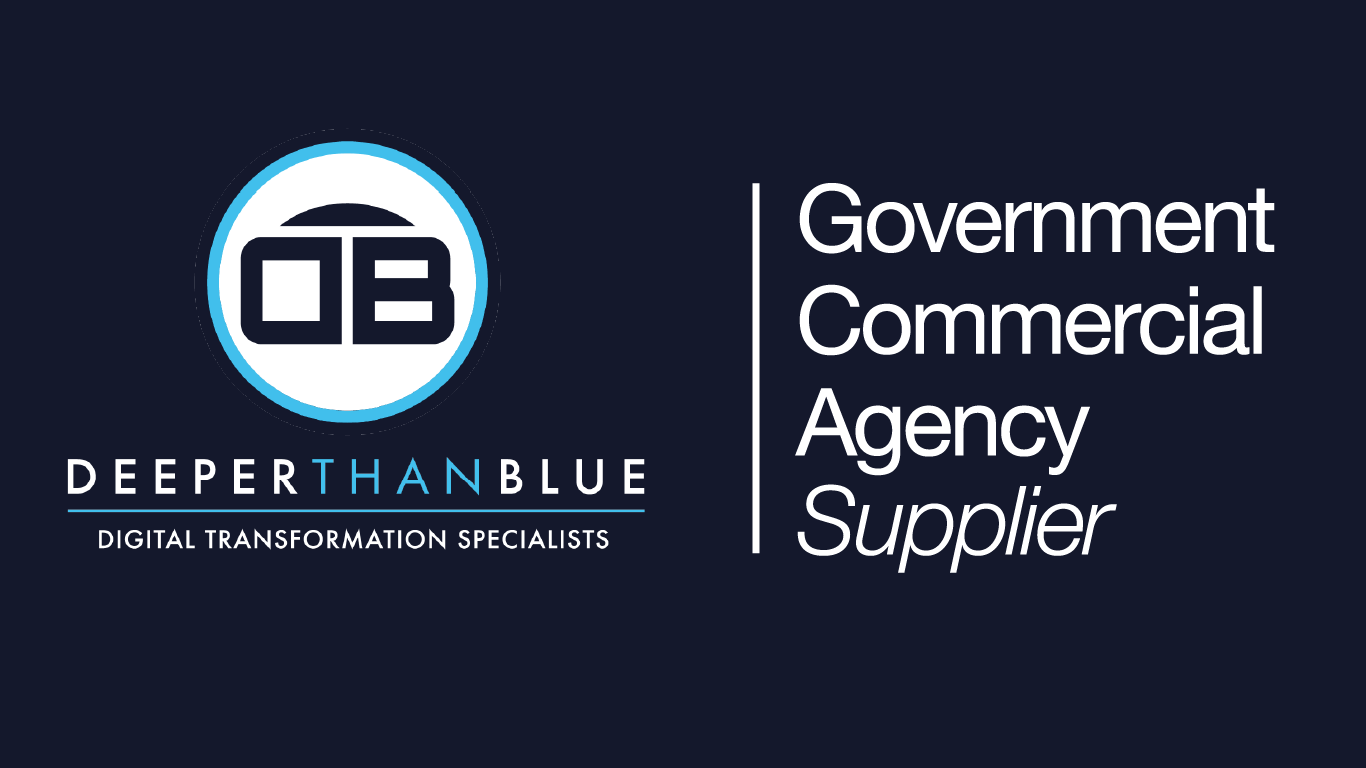 DeeperThanBlue is a supplier on the Government Commercial Agency's G-Cloud 15 Framework